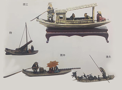 渡江 待 雨中 渔夫
